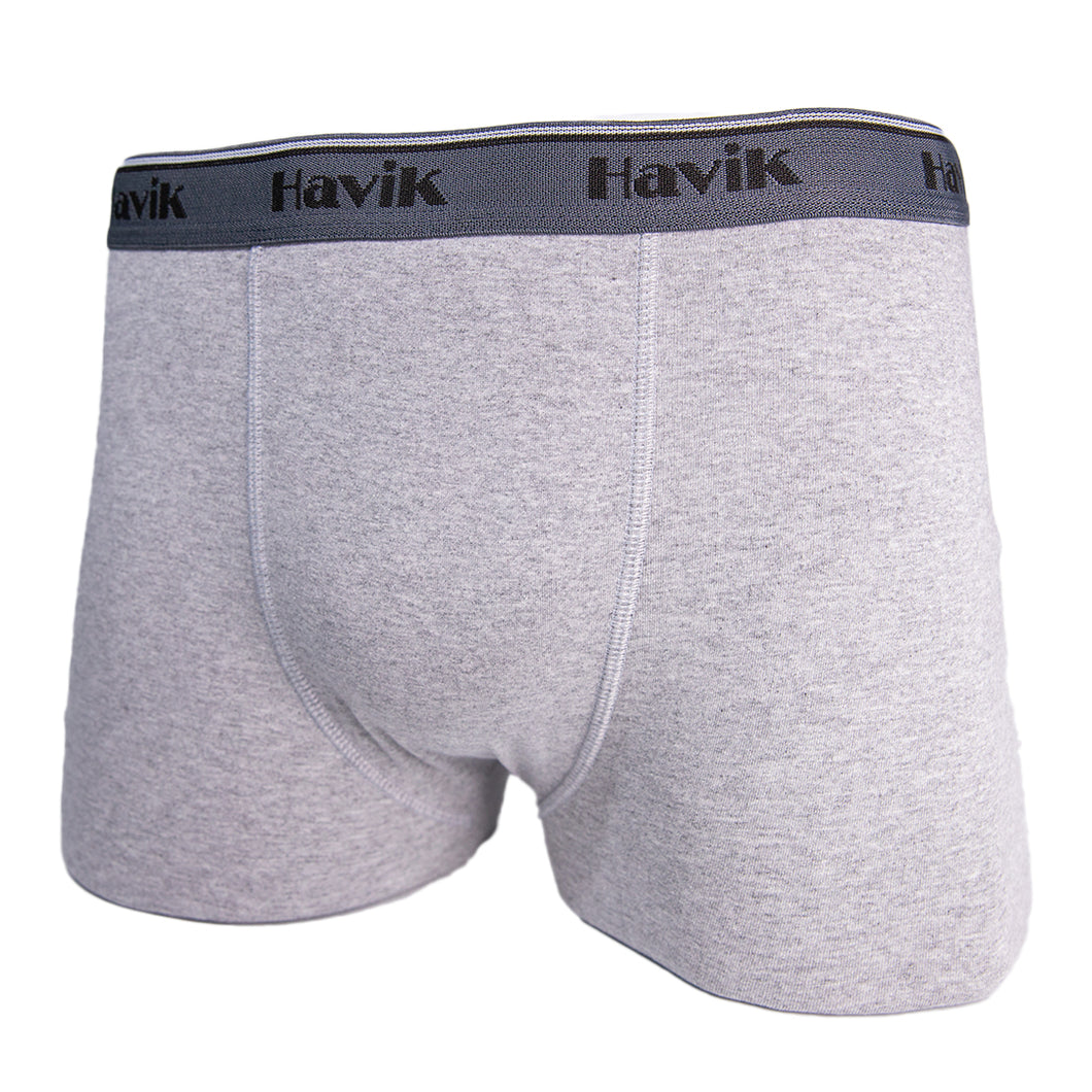 CUECA BOXER MASCULINA CINZA